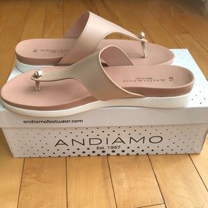 Andiamo Made in Italy Genuine Leather Thong Style